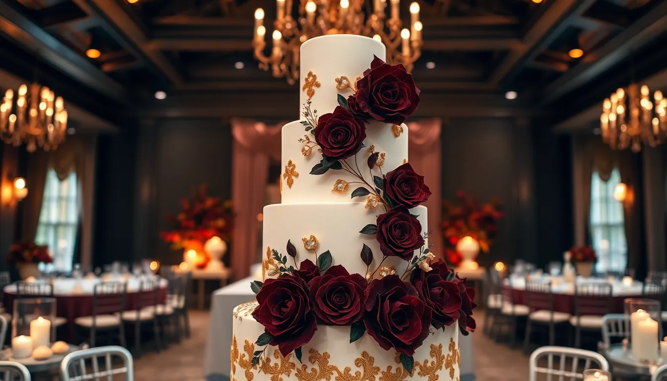25 Stunning Autumn Wedding Cake Ideas That'll Make Your Fall Wedding Unforgettable 4 25 Stunning Autumn Wedding Cake Ideas That'll Make Your Fall Wedding Unforgettable 3