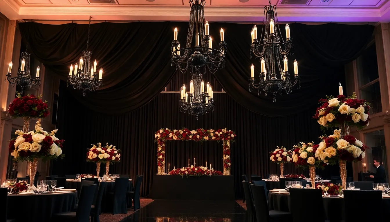 25 Stunning Black Wedding Ideas for a Dramatically Elegant Celebration 4 25 Stunning Black Wedding Ideas for a Dramatically Elegant Celebration 3