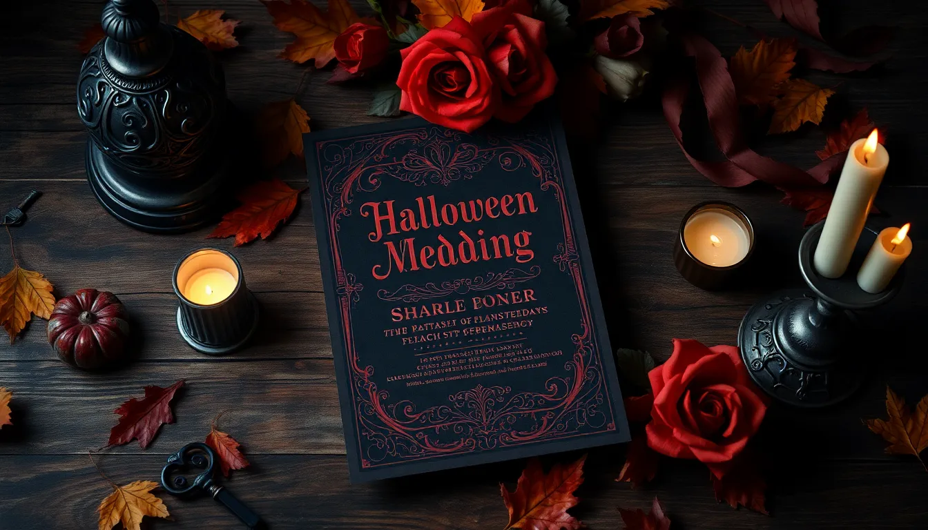 20 Spooky-Chic Halloween Wedding Ideas for an Unforgettable Gothic Romance 4 20 Spooky-Chic Halloween Wedding Ideas for an Unforgettable Gothic Romance 3