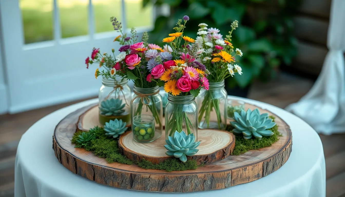 25 Stunning Wedding Centerpiece Ideas for Round Tables (Budget-Friendly + DIY!) 4 25 Stunning Wedding Centerpiece Ideas for Round Tables (Budget-Friendly + DIY!) 3