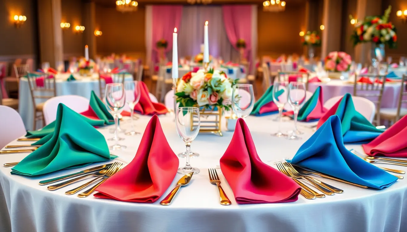 47 Stunning Wedding Napkin Ideas to Transform Your Reception Tables 4 47 Stunning Wedding Napkin Ideas to Transform Your Reception Tables 3