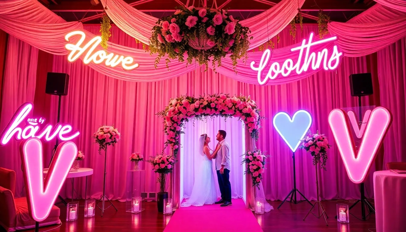 25 Stunning Wedding Neon Sign Ideas That'll Make Your Big Day Unforgettable 4 25 Stunning Wedding Neon Sign Ideas That'll Make Your Big Day Unforgettable 3