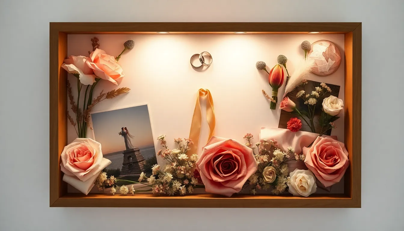 25 Creative Wedding Photos Display Ideas to Showcase Your Love Story at Home 4 25 Creative Wedding Photos Display Ideas to Showcase Your Love Story at Home 3
