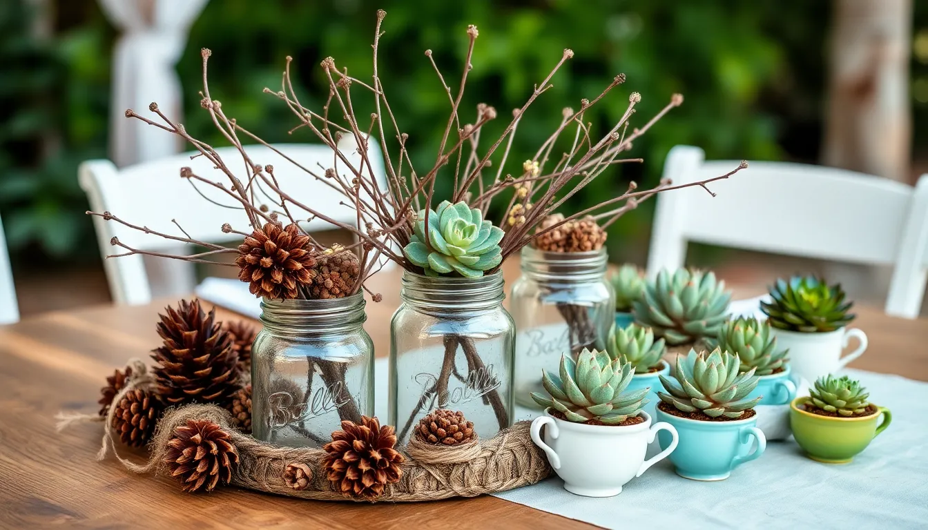 25 Stunning Wedding Table Centerpieces Ideas on a Budget (Under $20 Each!) 4 25 Stunning Wedding Table Centerpieces Ideas on a Budget (Under $20 Each!) 3
