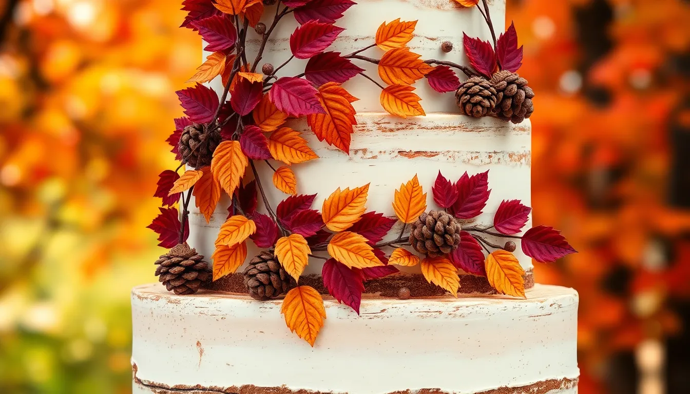 25 Stunning Autumn Wedding Cake Ideas That'll Make Your Fall Wedding Unforgettable 6 25 Stunning Autumn Wedding Cake Ideas That'll Make Your Fall Wedding Unforgettable 5