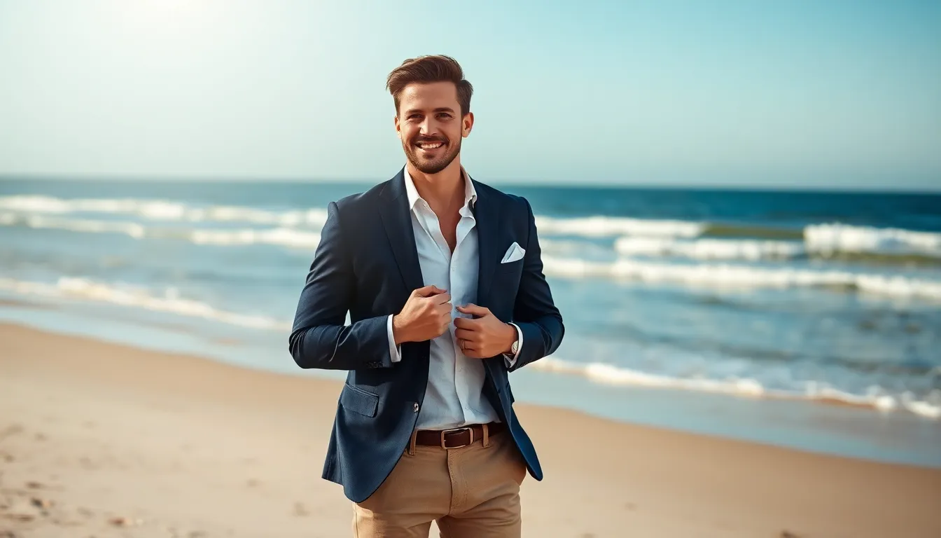 25 Beach Wedding Suit Ideas That Look Amazing (& Keep You Cool) 6 25 Beach Wedding Suit Ideas That Look Amazing (& Keep You Cool) 5