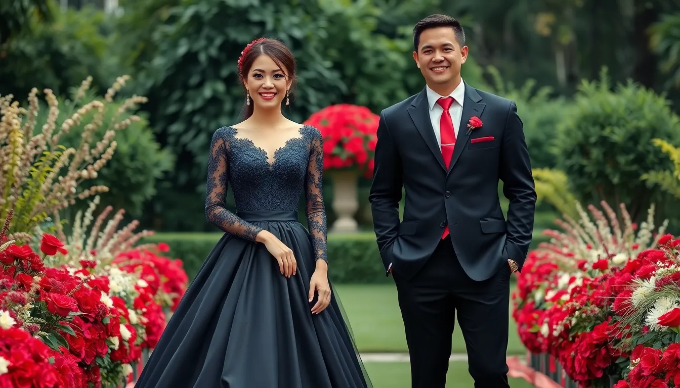 50+ Stunning Black and Red Wedding Ideas for Your Dream Day 6 50+ Stunning Black and Red Wedding Ideas for Your Dream Day 5