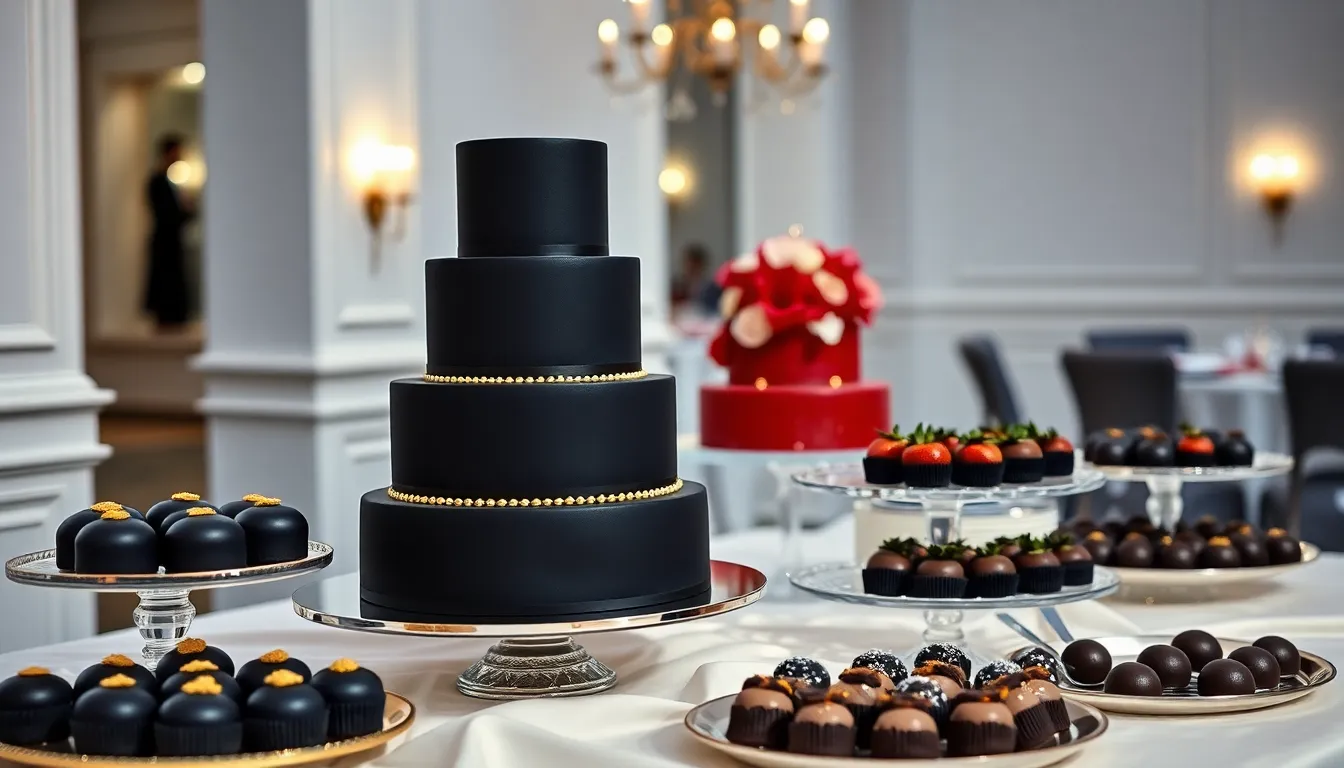 25 Stunning Black Wedding Ideas for a Dramatically Elegant Celebration 6 25 Stunning Black Wedding Ideas for a Dramatically Elegant Celebration 5