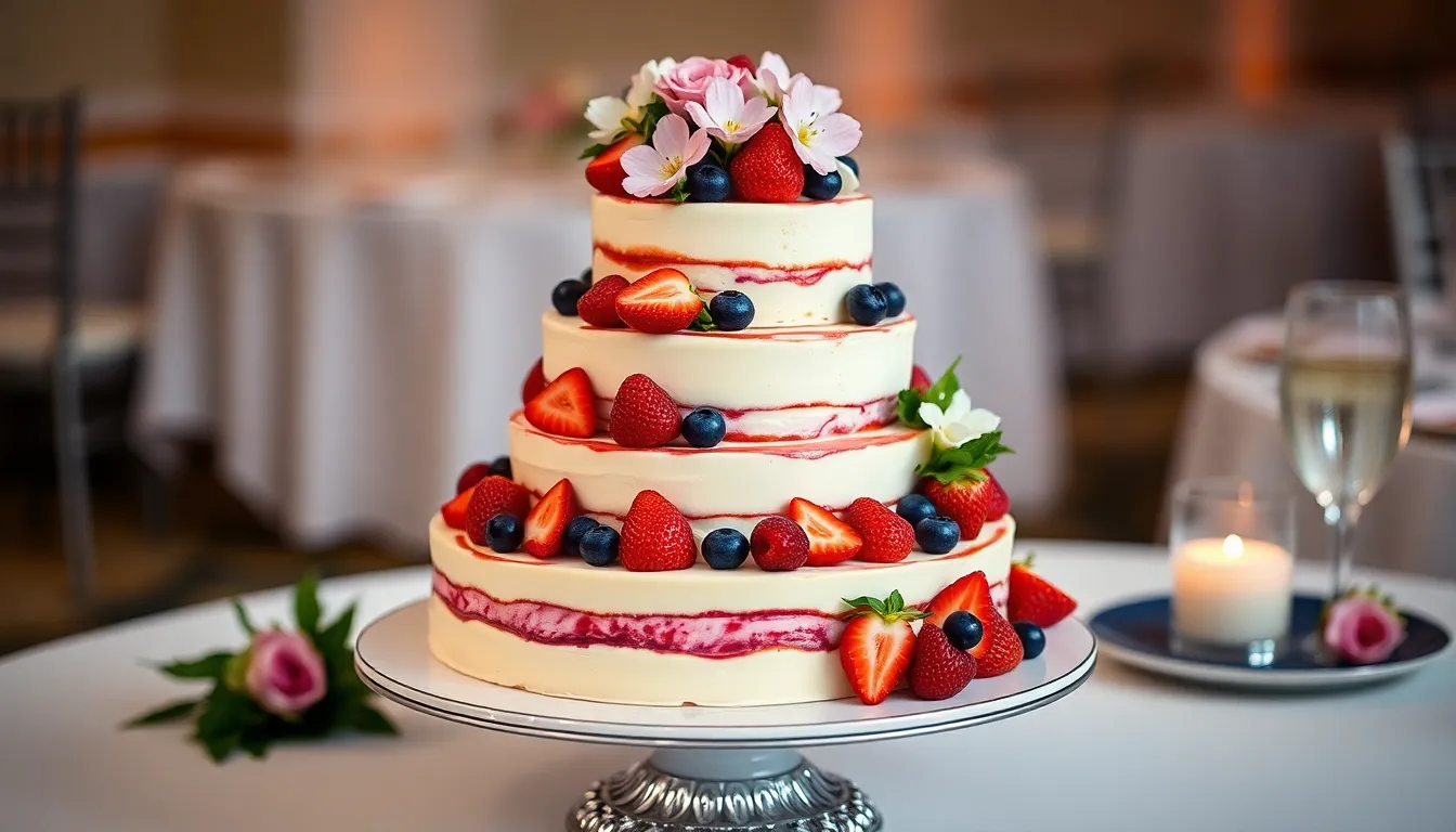 25 Stunning Cheesecake Wedding Cake Ideas That Will Wow Your Guests 6 25 Stunning Cheesecake Wedding Cake Ideas That Will Wow Your Guests 5