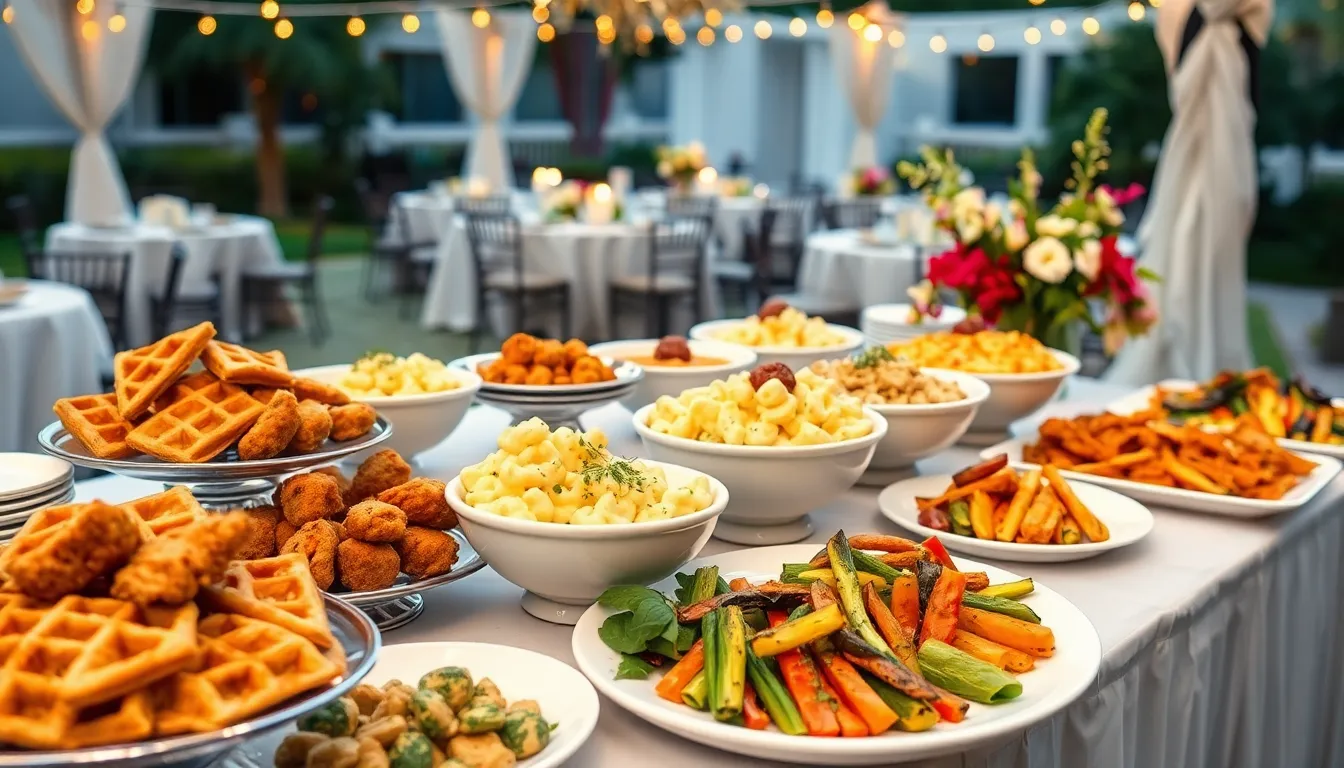 15 Wedding Buffet Ideas That Will Wow Your Guests (on Any Budget) 6 15 Wedding Buffet Ideas That Will Wow Your Guests (on Any Budget) 5
