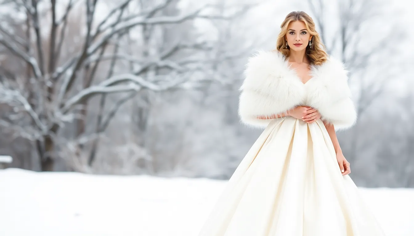 35 Stunning Winter Wedding Dress Ideas That'll Make You Embrace Cold Weather Nuptials 6 35 Stunning Winter Wedding Dress Ideas That'll Make You Embrace Cold Weather Nuptials 5