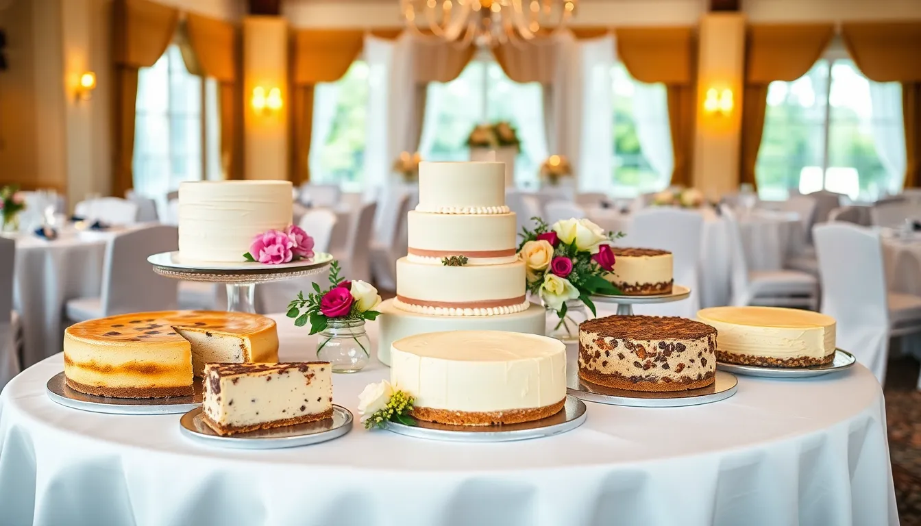 25 Stunning Cheesecake Wedding Cake Ideas That Will Wow Your Guests 8 25 Stunning Cheesecake Wedding Cake Ideas That Will Wow Your Guests 7
