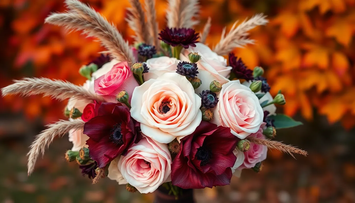 25 Stunning Fall Wedding Bouquet Ideas for Your Autumn Ceremony 8 25 Stunning Fall Wedding Bouquet Ideas for Your Autumn Ceremony 7