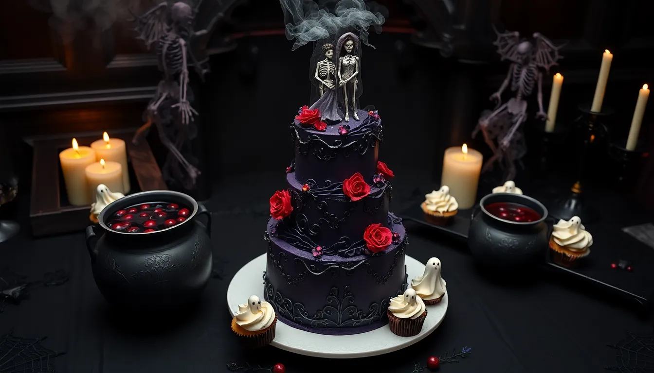 20 Spooky-Chic Halloween Wedding Ideas for an Unforgettable Gothic Romance 8 20 Spooky-Chic Halloween Wedding Ideas for an Unforgettable Gothic Romance 7