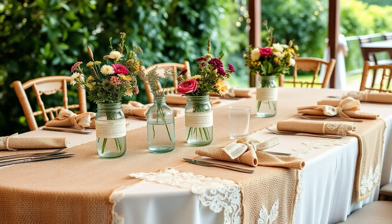 25 Stunning Rustic Wedding Table Decoration Ideas That Won't Break the Bank 8 25 Stunning Rustic Wedding Table Decoration Ideas That Won't Break the Bank 7