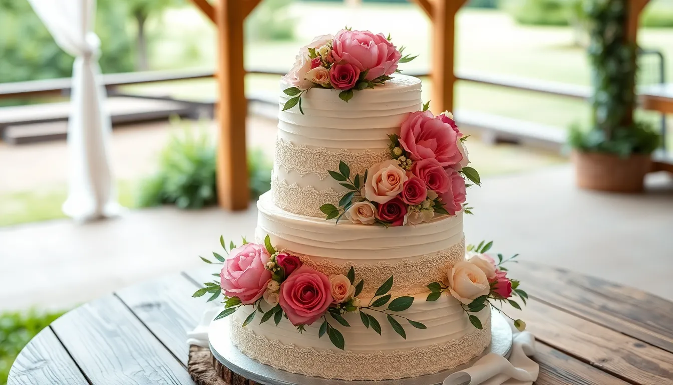 25 Stunning Three Tier Wedding Cake Ideas That Will Wow Your Guests 7