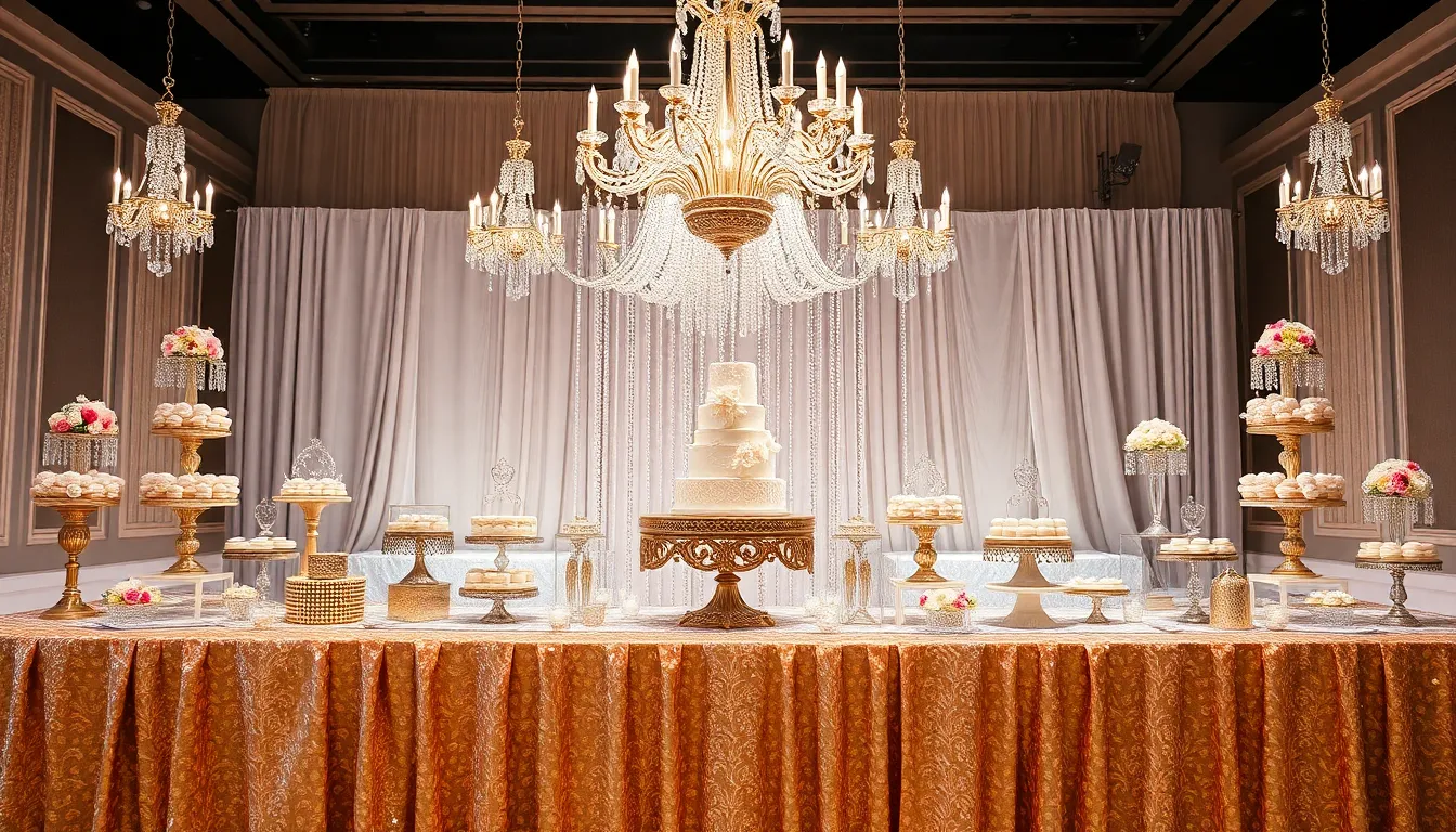 40 Stunning Wedding Cake Table Ideas to Make Your Reception Unforgettable 8 40 Stunning Wedding Cake Table Ideas to Make Your Reception Unforgettable 7
