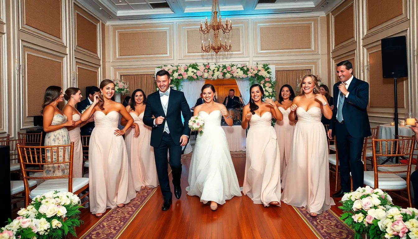 25 Stunning Wedding Entrance Ideas for Bridal Party That'll Wow Your Guests 8 25 Stunning Wedding Entrance Ideas for Bridal Party That'll Wow Your Guests 7