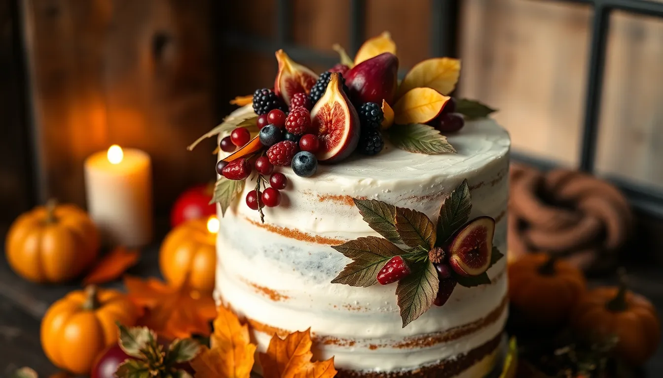 25 Stunning Autumn Wedding Cake Ideas That'll Make Your Fall Wedding Unforgettable 10 25 Stunning Autumn Wedding Cake Ideas That'll Make Your Fall Wedding Unforgettable 9