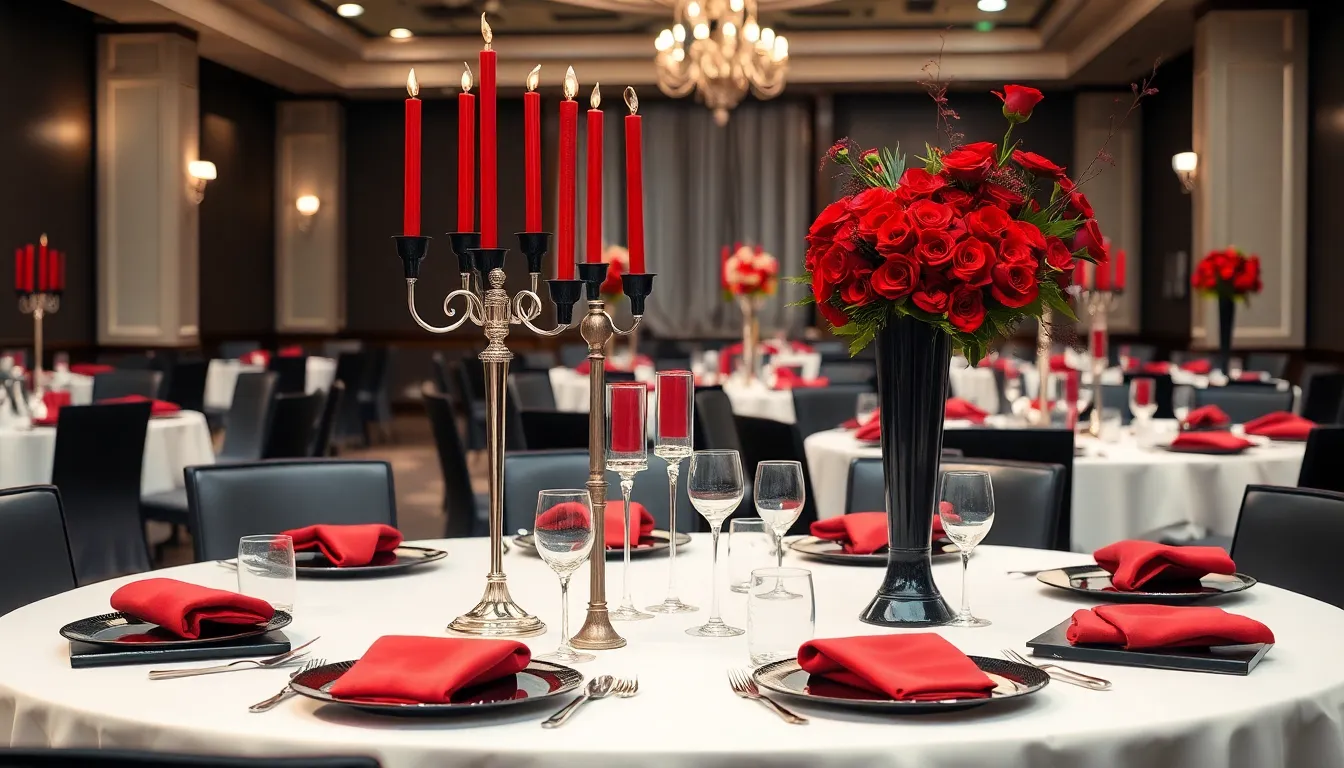 50+ Stunning Black and Red Wedding Ideas for Your Dream Day 10 50+ Stunning Black and Red Wedding Ideas for Your Dream Day 9