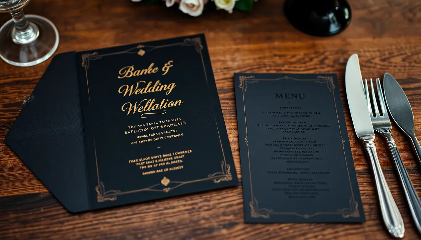 25 Stunning Black Wedding Ideas for a Dramatically Elegant Celebration 10 25 Stunning Black Wedding Ideas for a Dramatically Elegant Celebration 9
