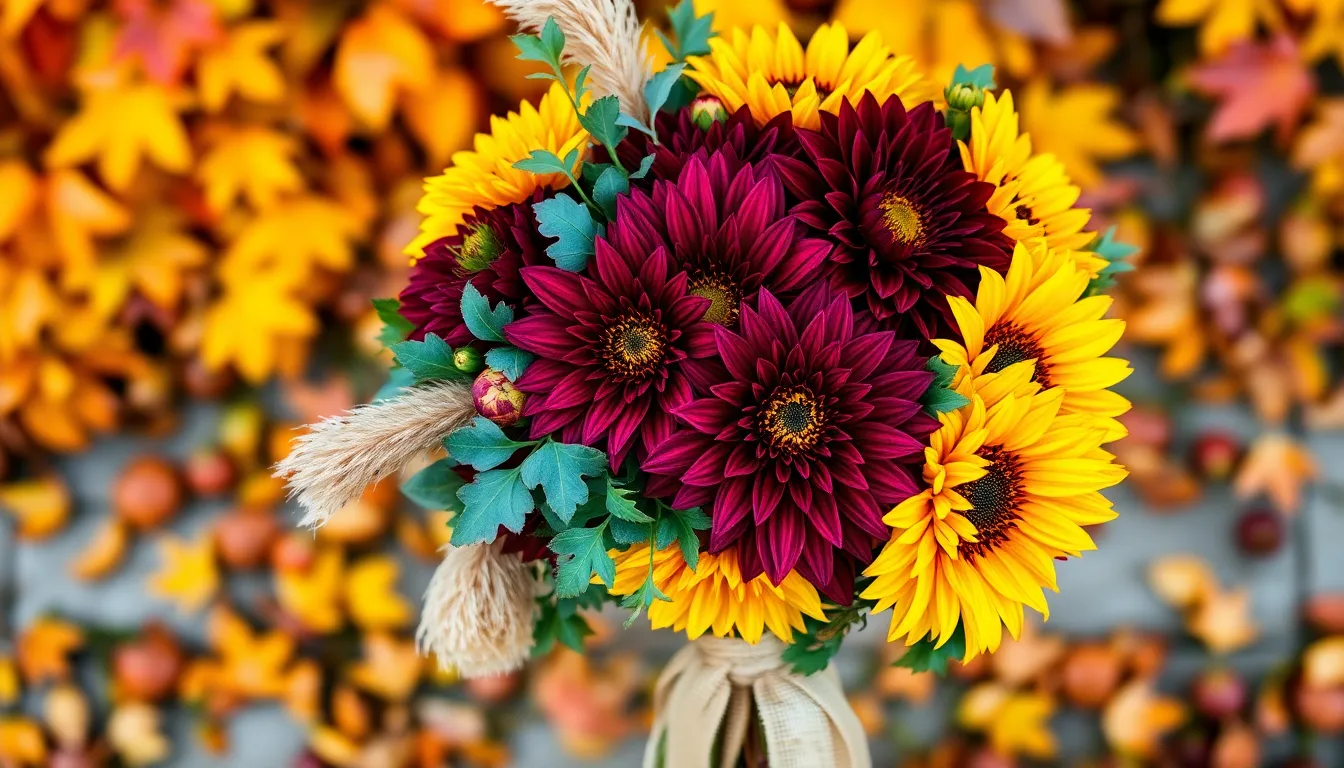 25 Stunning Fall Wedding Bouquet Ideas for Your Autumn Ceremony 10 25 Stunning Fall Wedding Bouquet Ideas for Your Autumn Ceremony 9