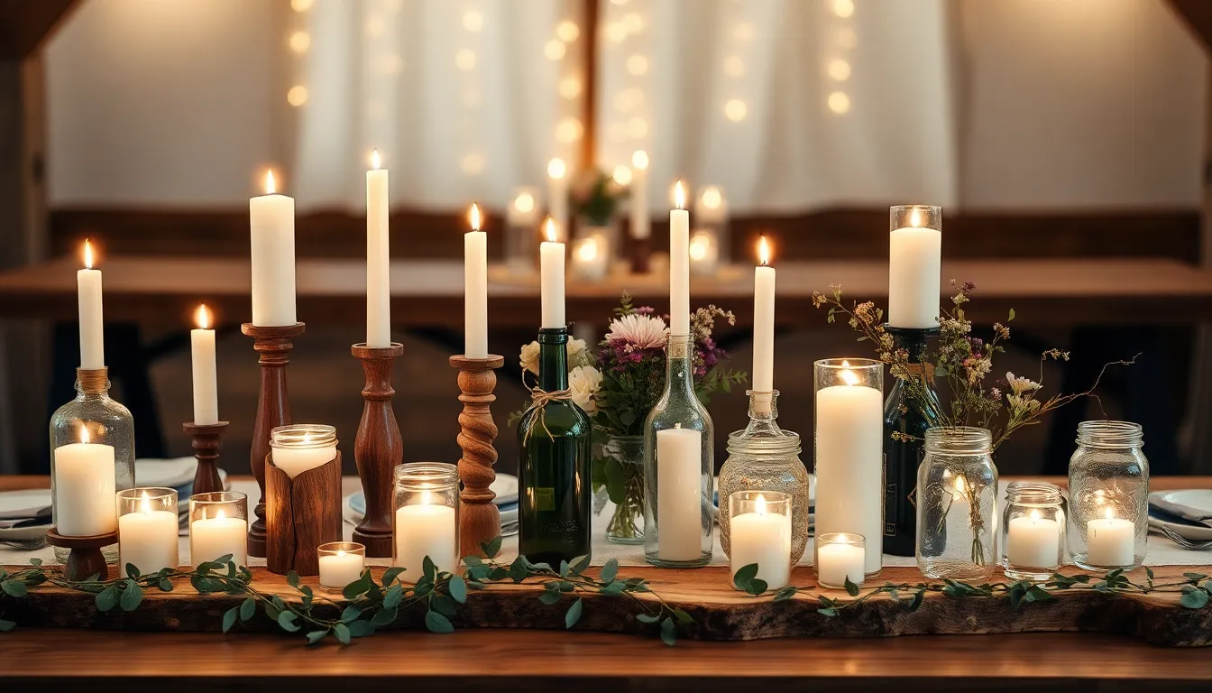 25 Stunning Rustic Wedding Table Decoration Ideas That Won't Break the Bank 10 25 Stunning Rustic Wedding Table Decoration Ideas That Won't Break the Bank 9