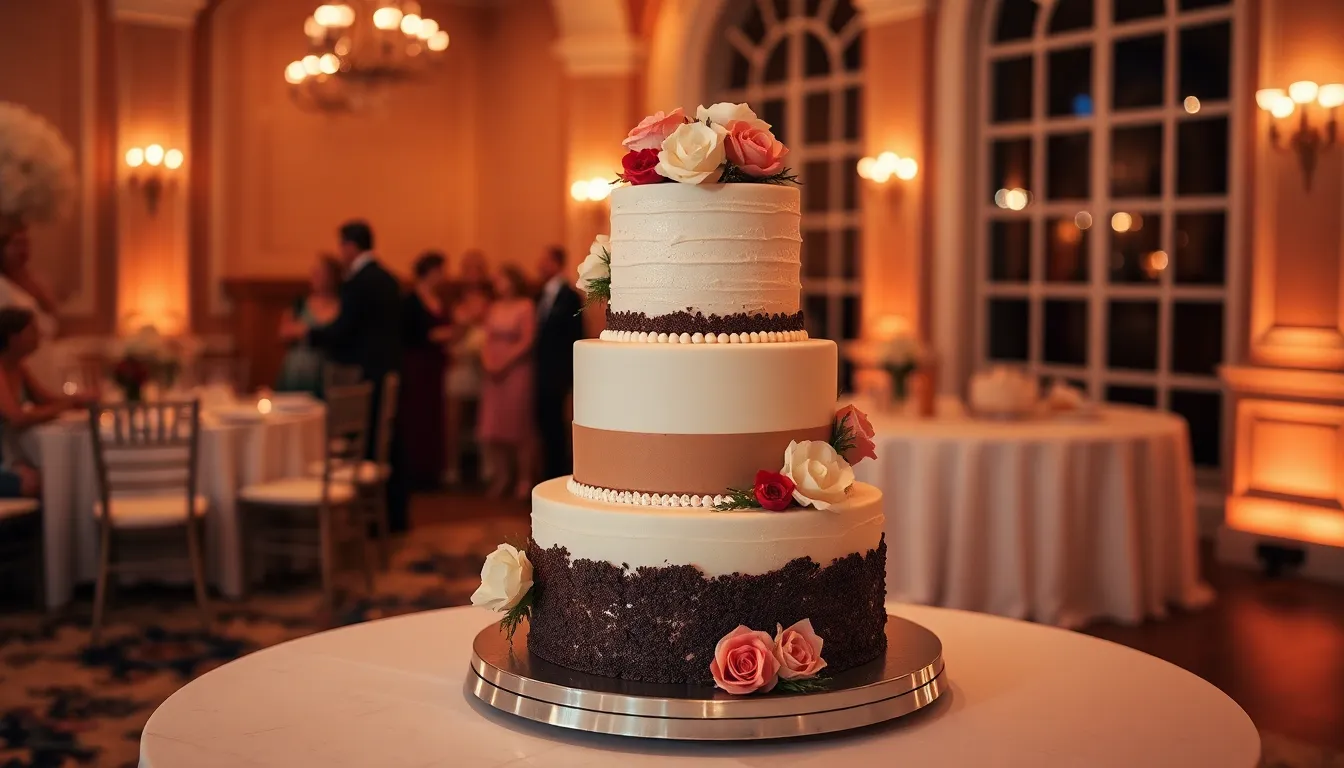 25 Stunning Three Tier Wedding Cake Ideas That Will Wow Your Guests 9