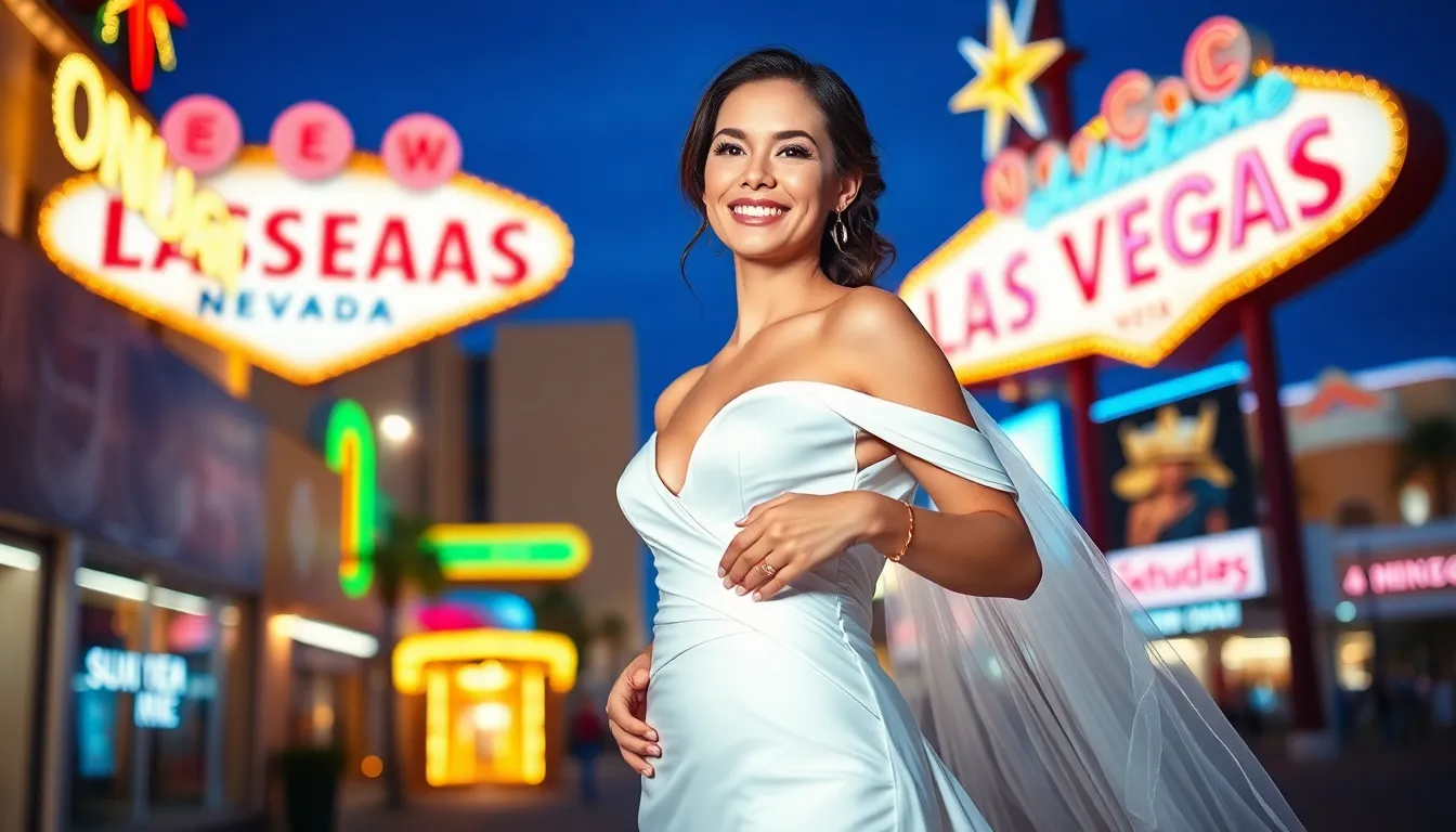30+ Vegas Wedding Dress Ideas: From Showgirl Glam to Elvis Chapel Chic 10 30+ Vegas Wedding Dress Ideas: From Showgirl Glam to Elvis Chapel Chic 9