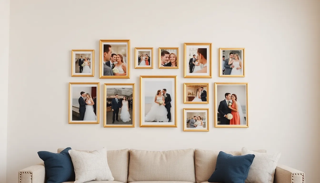 25 Stunning Wedding Photo Frame Ideas to Display Your Love Story at Home 10 25 Stunning Wedding Photo Frame Ideas to Display Your Love Story at Home 9