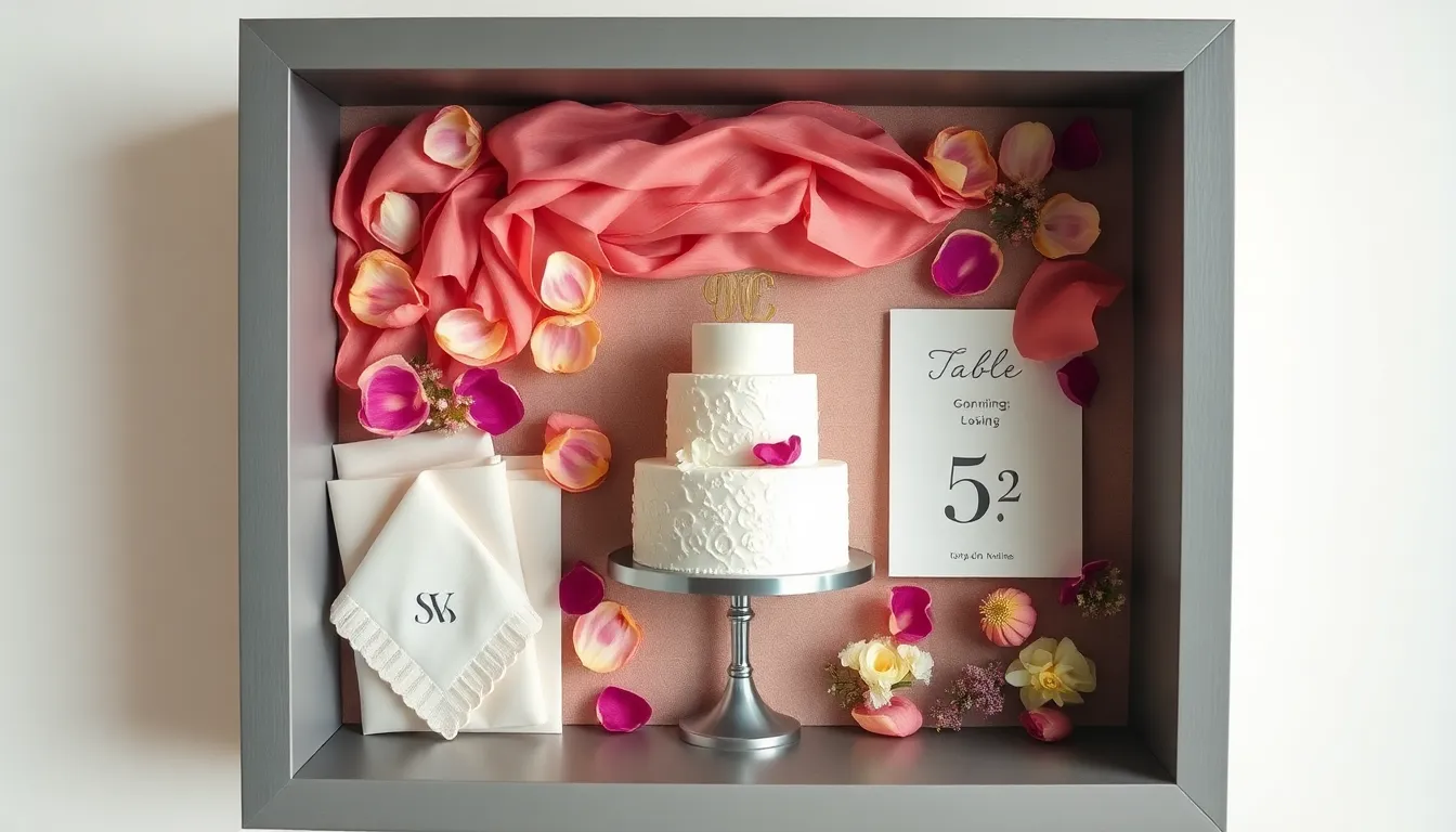 25 Stunning Wedding Shadow Box Ideas to Display Your Most Precious Memories 10 25 Stunning Wedding Shadow Box Ideas to Display Your Most Precious Memories 9