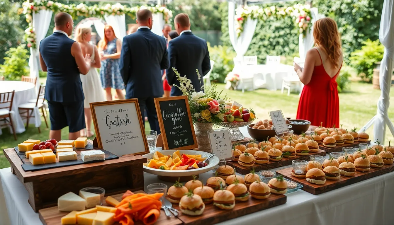 25 Wedding Snack Table Ideas That Will Wow Your Guests (+ Budget Tips) 10 25 Wedding Snack Table Ideas That Will Wow Your Guests (+ Budget Tips) 9