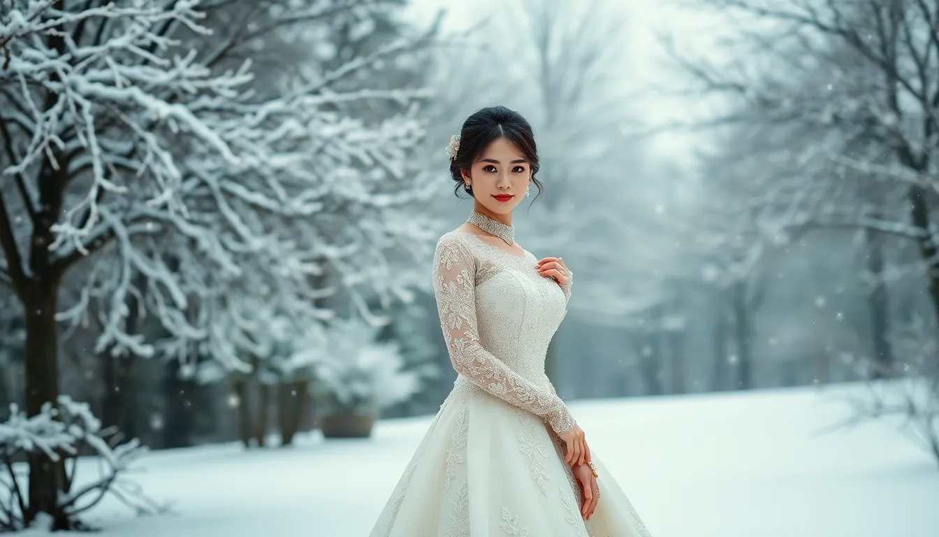 35 Stunning Winter Wedding Dress Ideas That'll Make You Embrace Cold Weather Nuptials 10 35 Stunning Winter Wedding Dress Ideas That'll Make You Embrace Cold Weather Nuptials 9