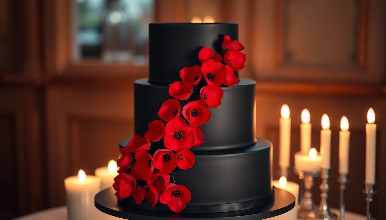 50+ Stunning Black and Red Wedding Ideas for Your Dream Day 12 50+ Stunning Black and Red Wedding Ideas for Your Dream Day 11