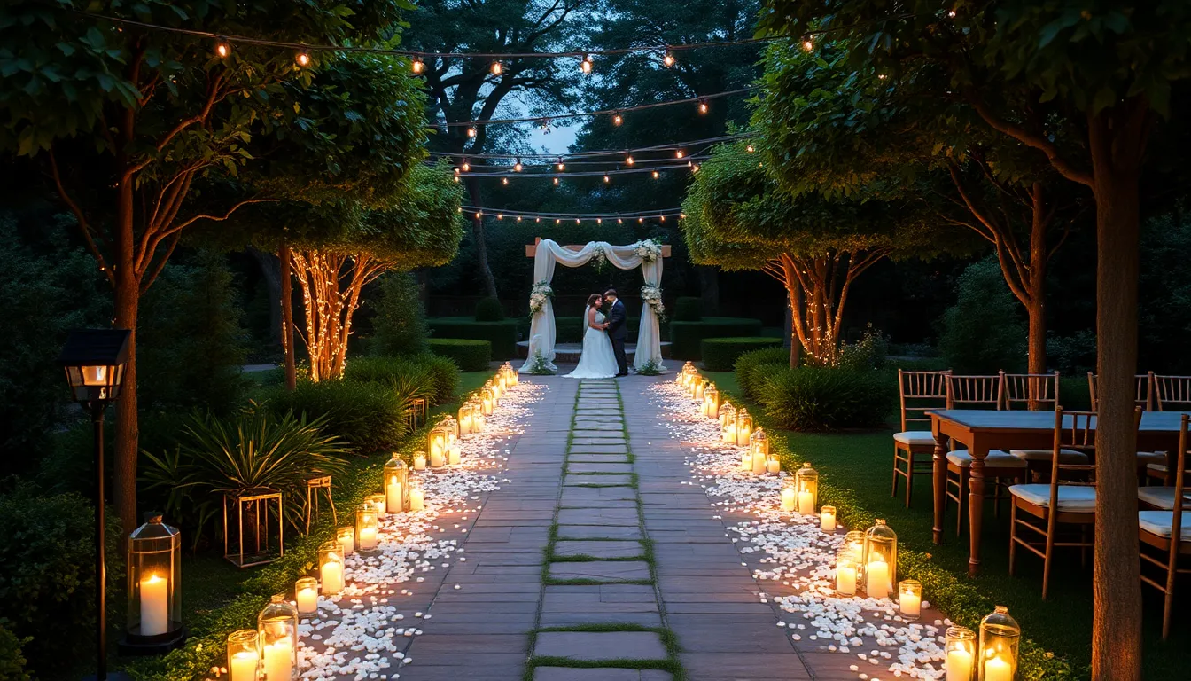 25 Stunning Outdoor Wedding Lighting Ideas That Will Transform Your Big Day 11