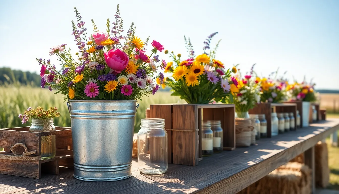 25 Stunning Rustic Wedding Table Decoration Ideas That Won't Break the Bank 12 25 Stunning Rustic Wedding Table Decoration Ideas That Won't Break the Bank 11