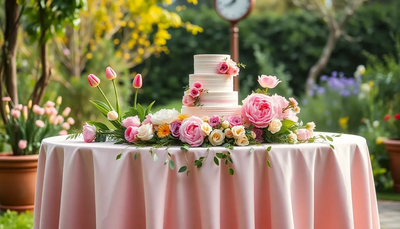40 Stunning Wedding Cake Table Ideas to Make Your Reception Unforgettable 12 40 Stunning Wedding Cake Table Ideas to Make Your Reception Unforgettable 11