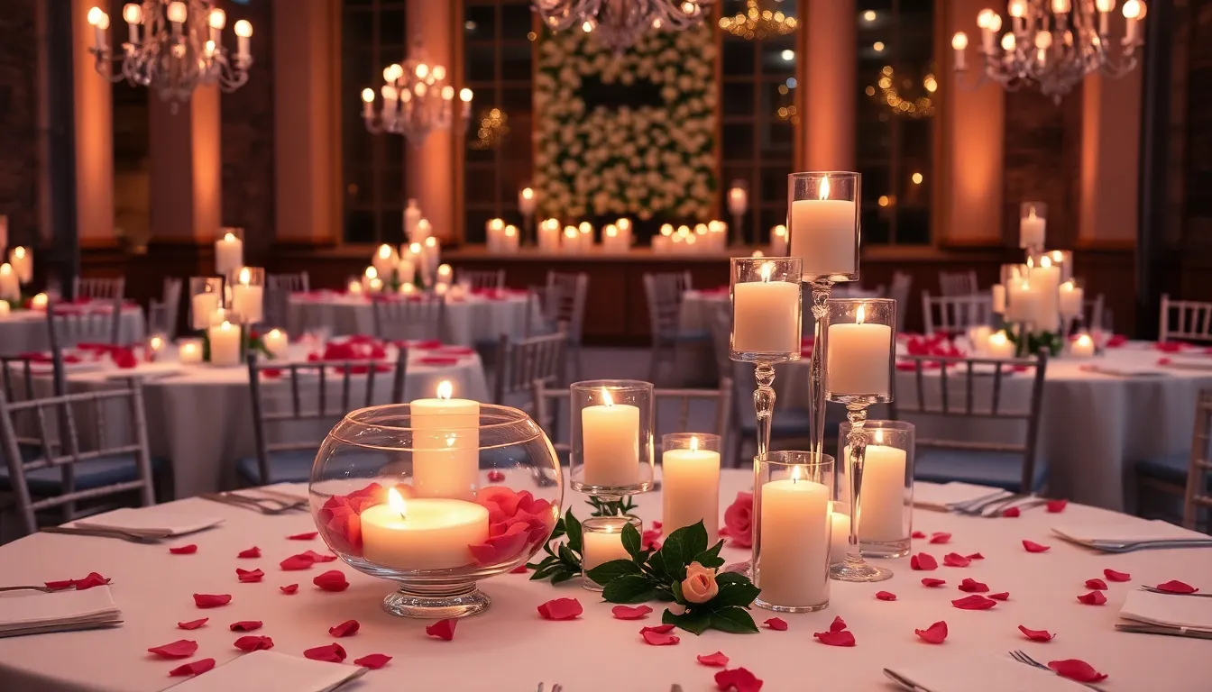 25 Stunning Wedding Centerpiece Ideas for Round Tables (Budget-Friendly + DIY!) 12 25 Stunning Wedding Centerpiece Ideas for Round Tables (Budget-Friendly + DIY!) 11