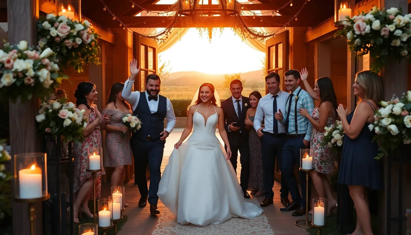 25 Stunning Wedding Entrance Ideas for Bridal Party That'll Wow Your Guests 12 25 Stunning Wedding Entrance Ideas for Bridal Party That'll Wow Your Guests 11