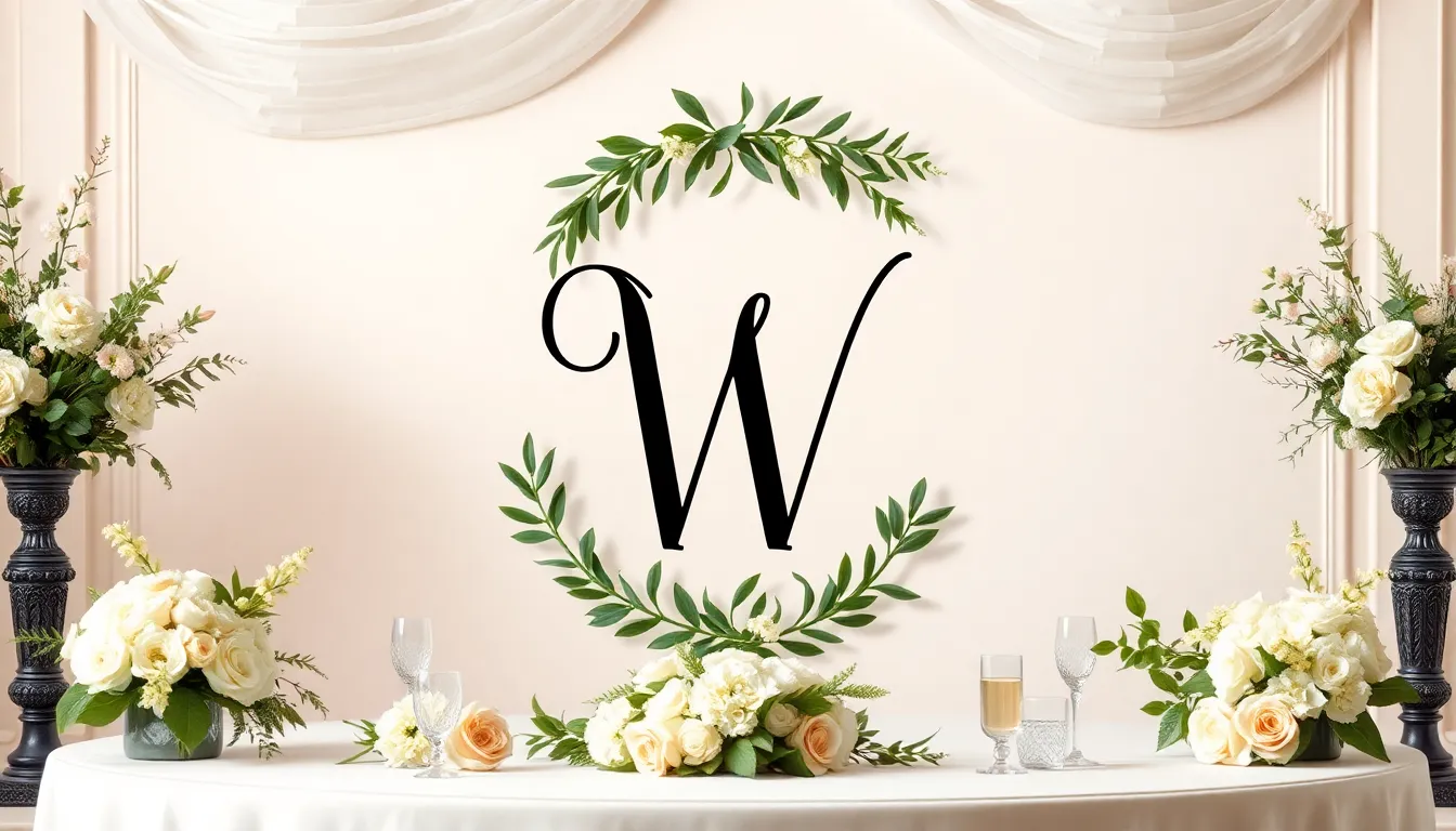50+ Stunning Wedding Monogram Ideas to Make Your Big Day Unforgettable 11