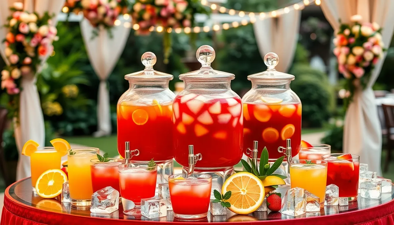 25 Stunning Wedding Punch Ideas That'll Make Your Reception Unforgettable 12 25 Stunning Wedding Punch Ideas That'll Make Your Reception Unforgettable 11