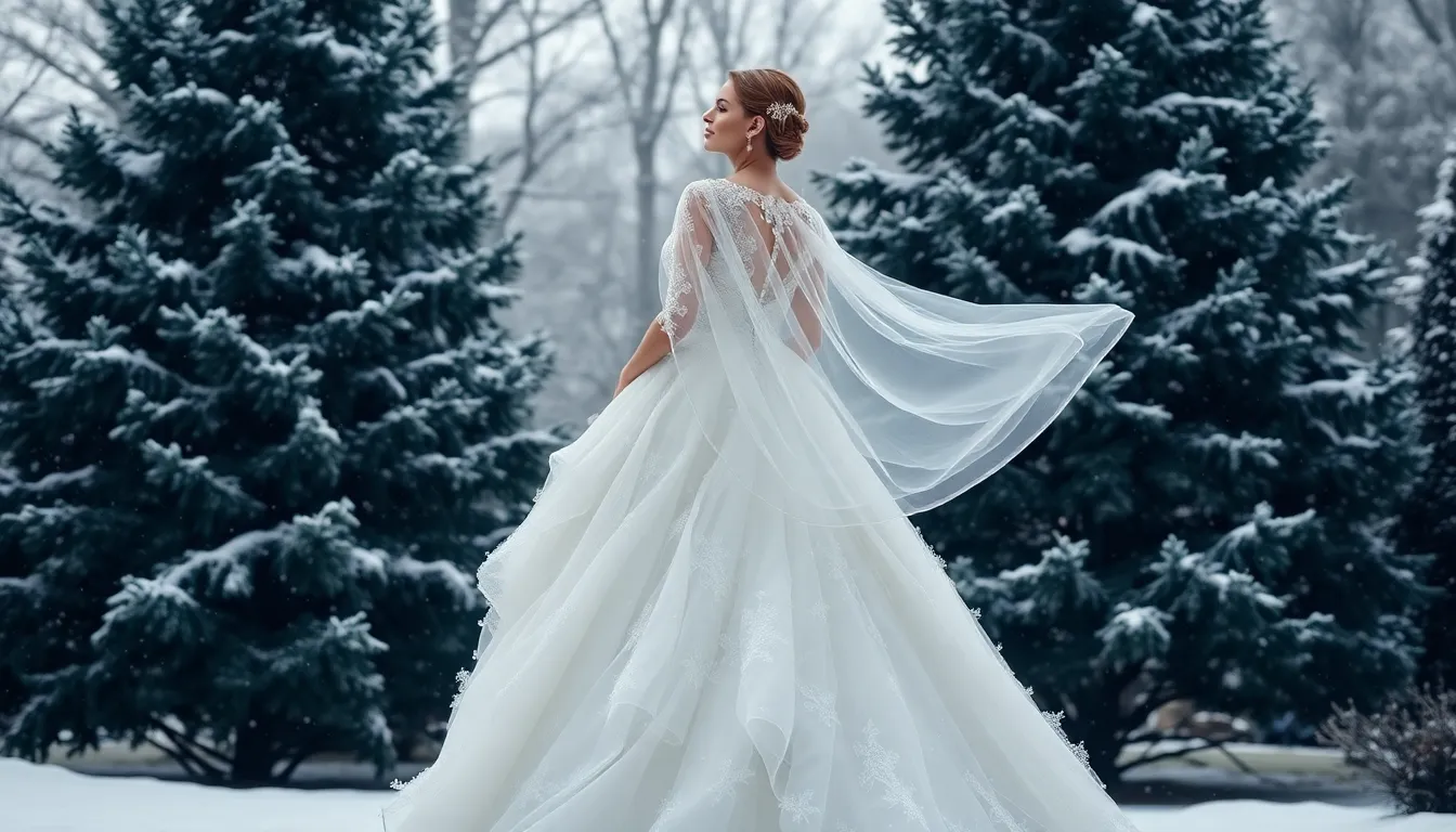 35 Stunning Winter Wedding Dress Ideas That'll Make You Embrace Cold Weather Nuptials 12 35 Stunning Winter Wedding Dress Ideas That'll Make You Embrace Cold Weather Nuptials 11