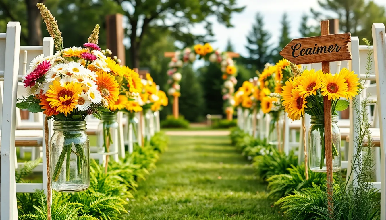 25 Stunning Outdoor Wedding Aisle Ideas That Will Make Your Guests Gasp 14 25 Stunning Outdoor Wedding Aisle Ideas That Will Make Your Guests Gasp 13