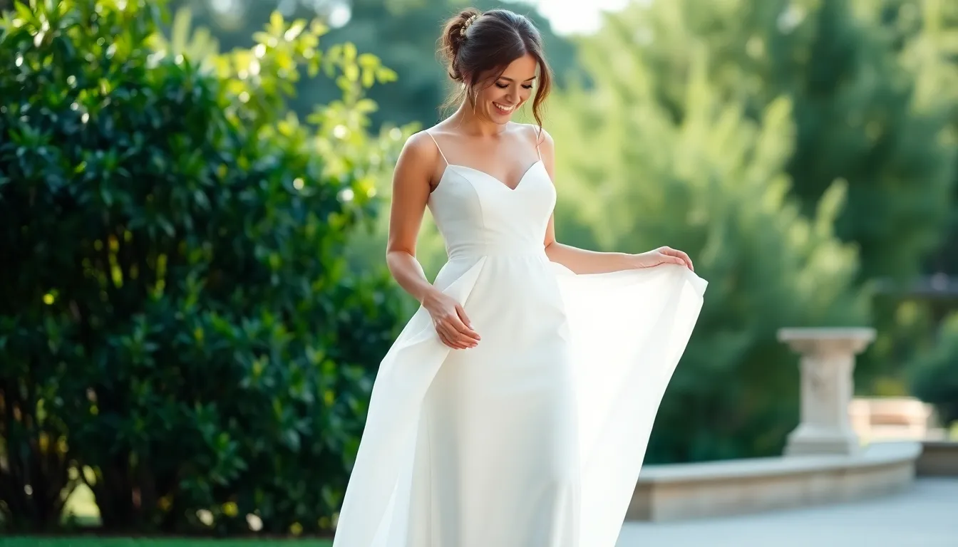 30 Stunning Simple Wedding Dress Ideas for the Modern Minimalist Bride 14 30 Stunning Simple Wedding Dress Ideas for the Modern Minimalist Bride 13