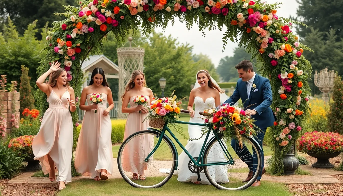 25 Stunning Wedding Entrance Ideas for Bridal Party That'll Wow Your Guests 14 25 Stunning Wedding Entrance Ideas for Bridal Party That'll Wow Your Guests 13