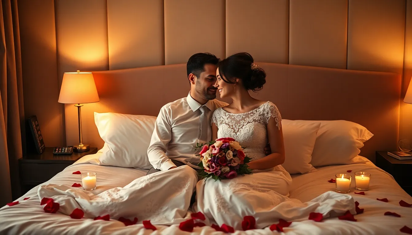 35 Romantic Wedding Night Ideas to Make Your First Night as Newlyweds Unforgettable 14 35 Romantic Wedding Night Ideas to Make Your First Night as Newlyweds Unforgettable 13