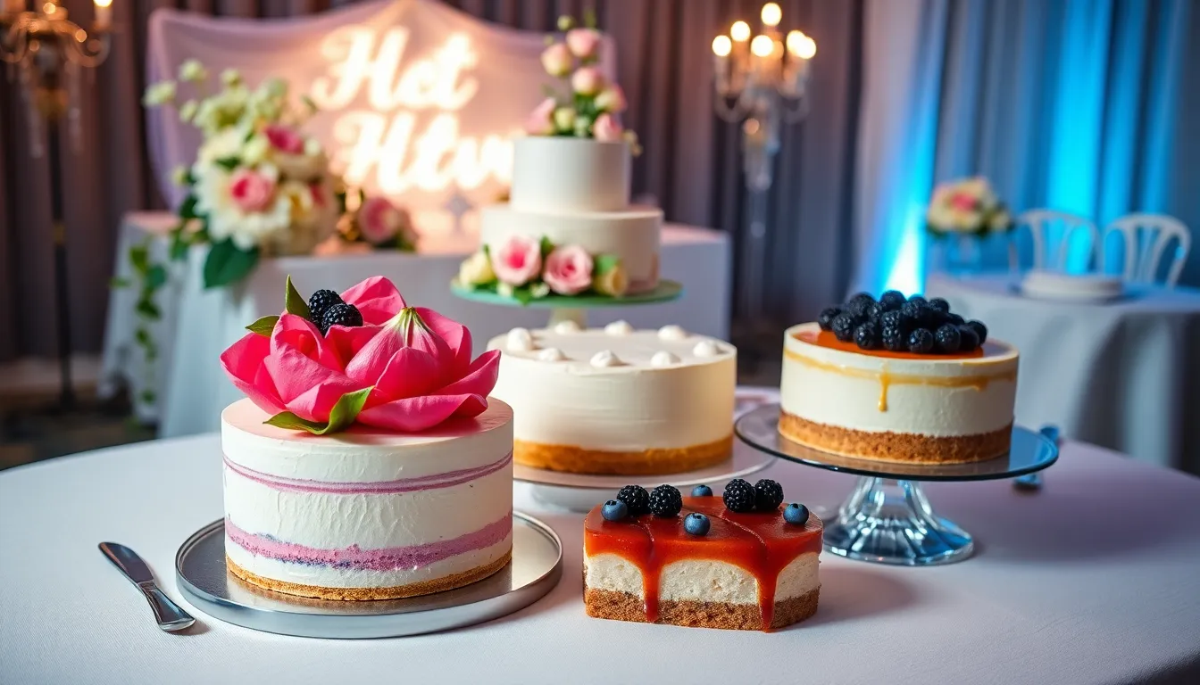 25 Stunning Cheesecake Wedding Cake Ideas That Will Wow Your Guests 16 25 Stunning Cheesecake Wedding Cake Ideas That Will Wow Your Guests 15