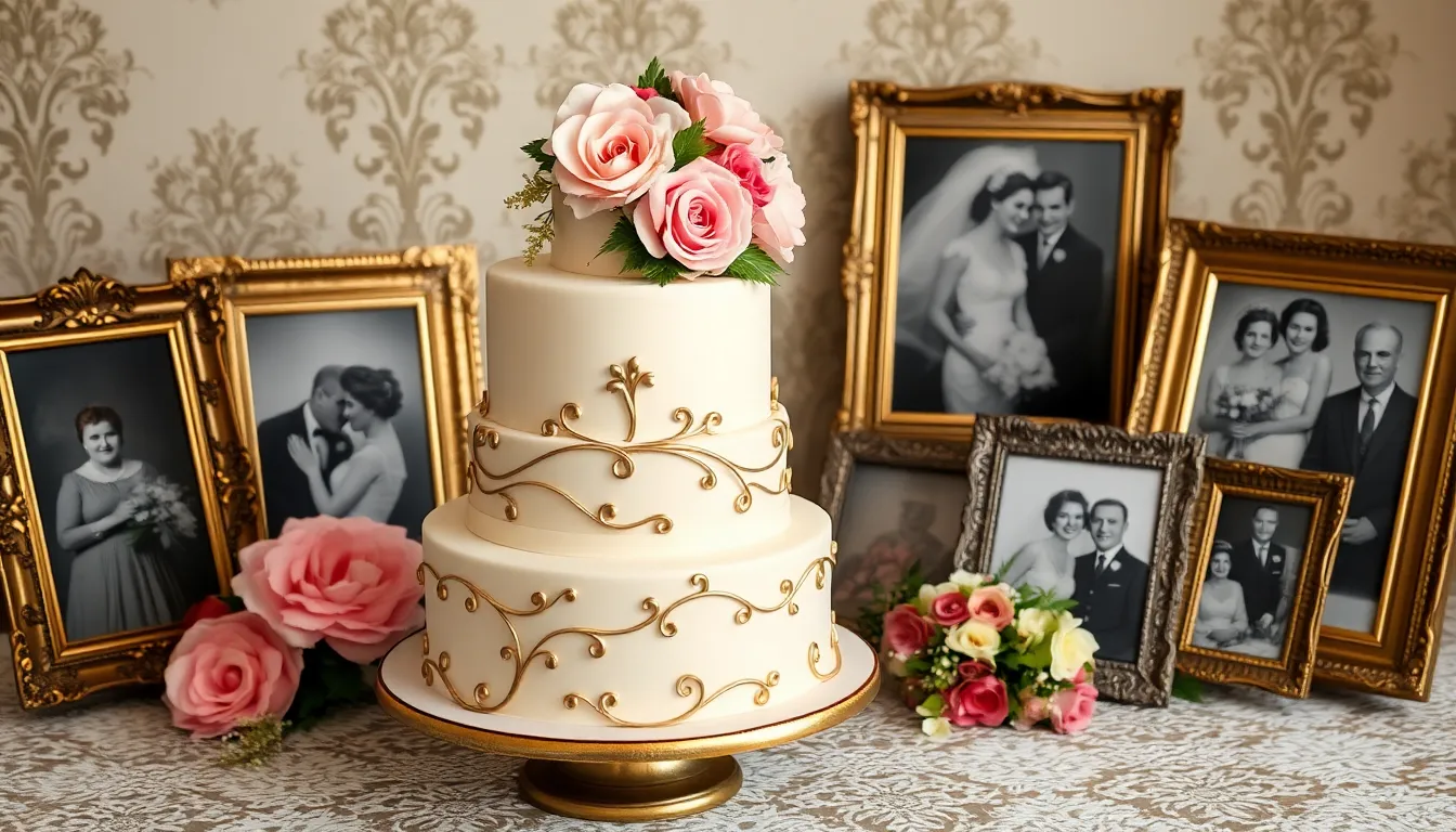 25 Stunning Vintage Wedding Cake Ideas That'll Make Your Big Day Unforgettable 16 25 Stunning Vintage Wedding Cake Ideas That'll Make Your Big Day Unforgettable 15