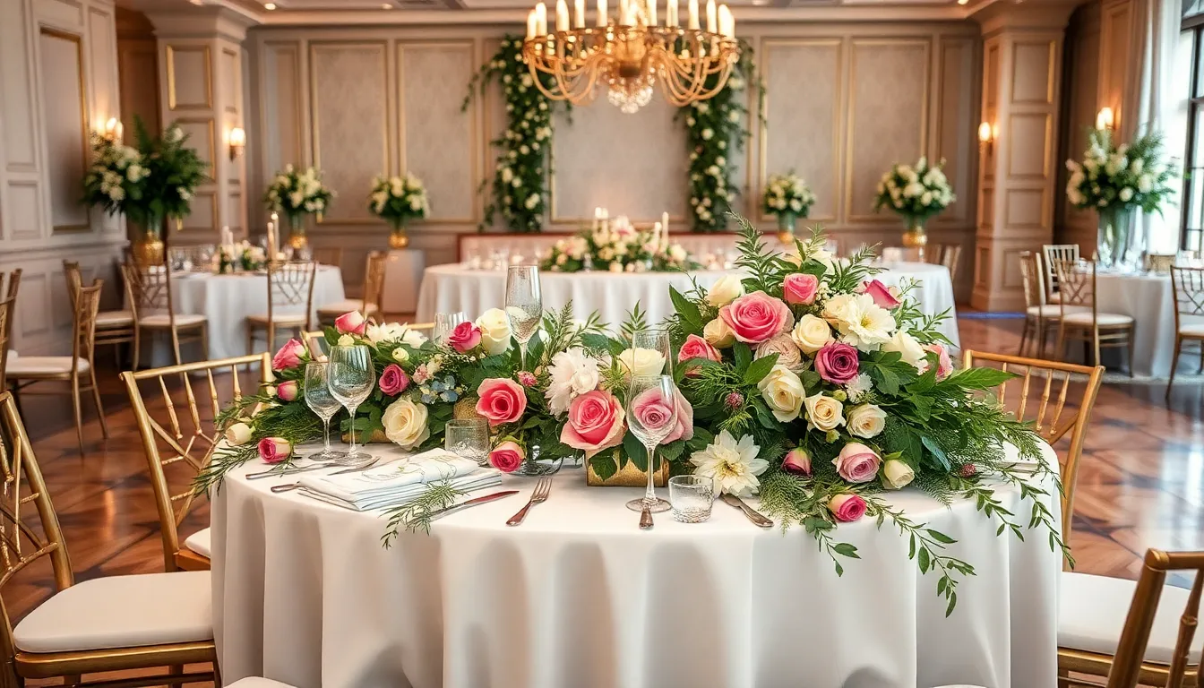 25 Stunning Wedding Centerpiece Ideas for Round Tables (Budget-Friendly + DIY!) 16 25 Stunning Wedding Centerpiece Ideas for Round Tables (Budget-Friendly + DIY!) 15