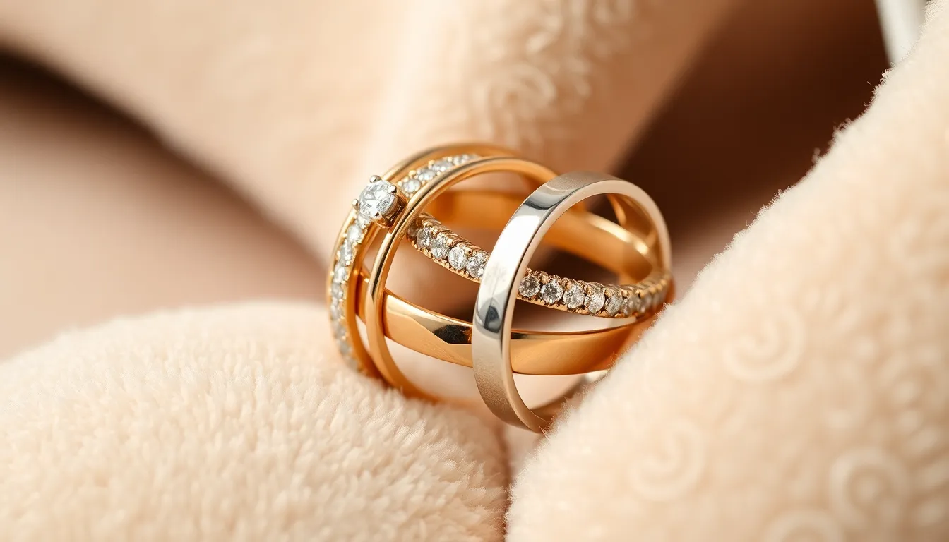 25 Stunning Wedding Ring Stack Ideas to Create Your Dream Bridal Look 16 25 Stunning Wedding Ring Stack Ideas to Create Your Dream Bridal Look 15